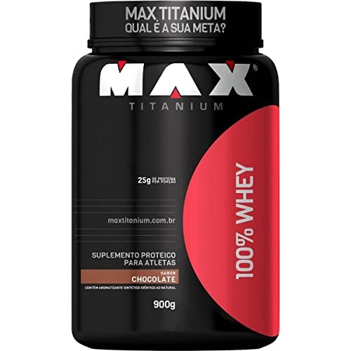 100% Whey Protein – Chocolate – Max Titanium, 900 G