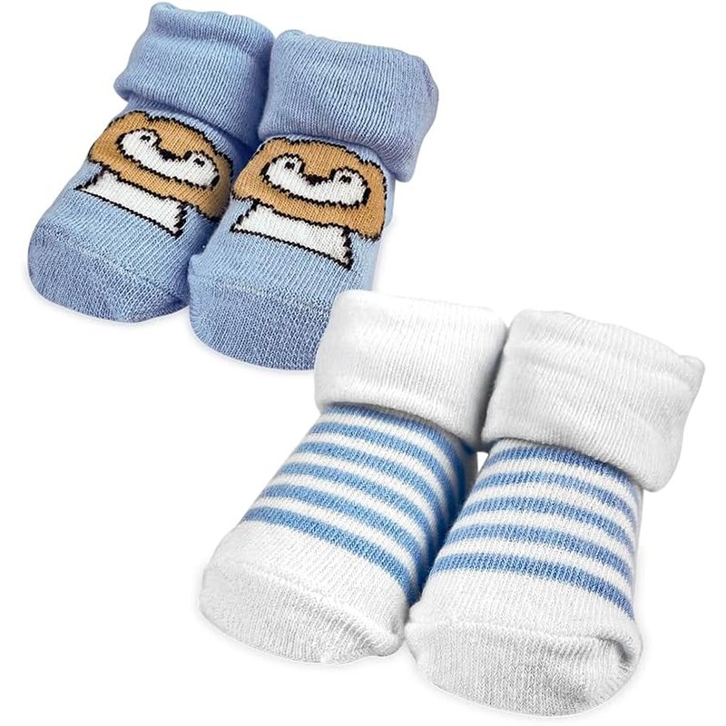 Adoleta Bebê Kit 2 Pares de Meias Estampadas Menino