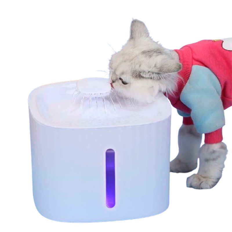 Bebedouro Fonte de Água Elevado Automático Com Filtro 3 Estágios Para Pet Cachorro Gato 3 Litros