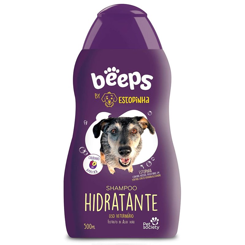 Beeps Estopinha Shampoo Hidratante 500 ml Beeps para Cães