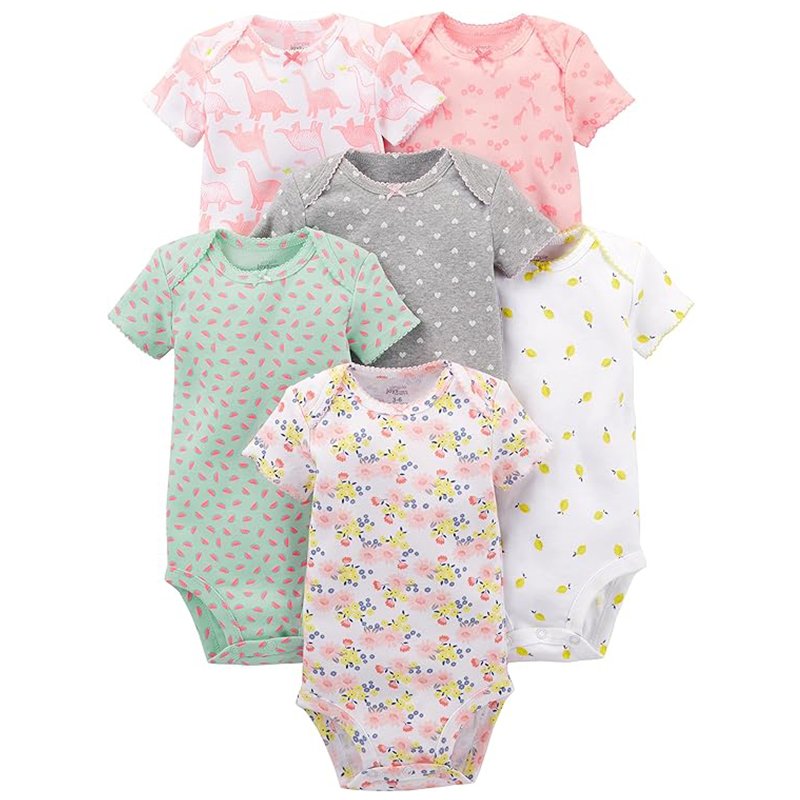 Body Pacote com 6 Bodies de Manga Curta Simple Joys by Carter’s Meninas