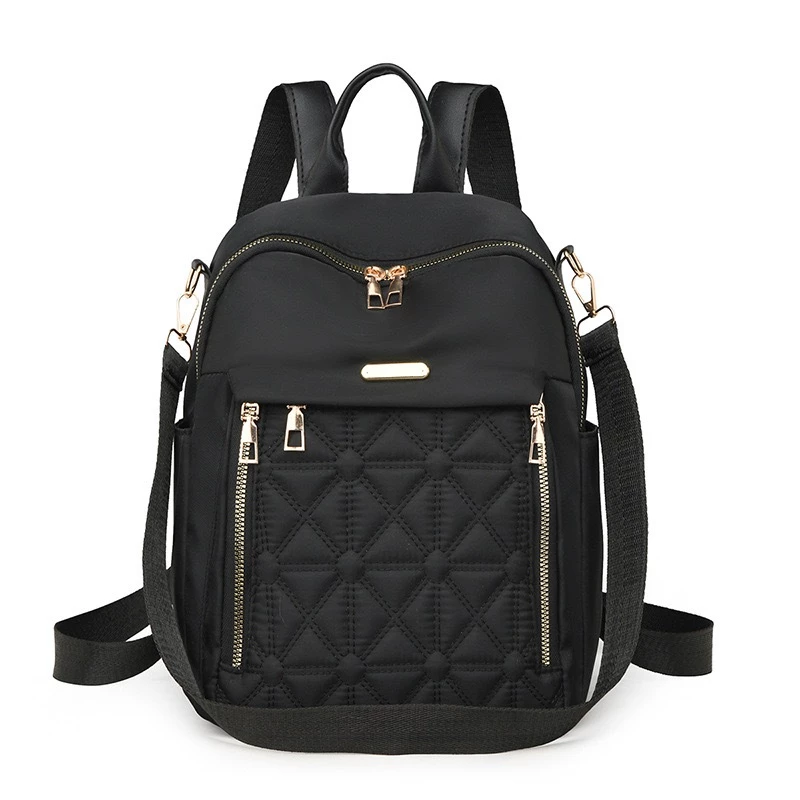 Bolsa Mochila Feminina Portátil da Moda de Poliéster à Prova D’Água