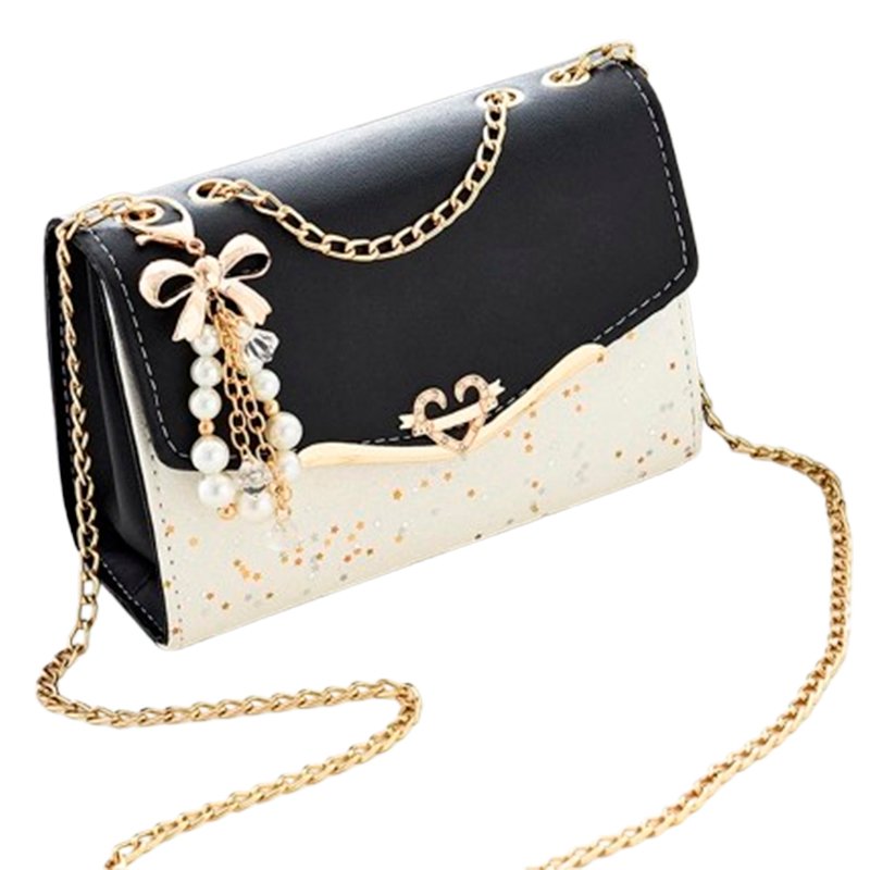 Bolsa Pequena de Ombro com Corrente Luxuosa e Fashion