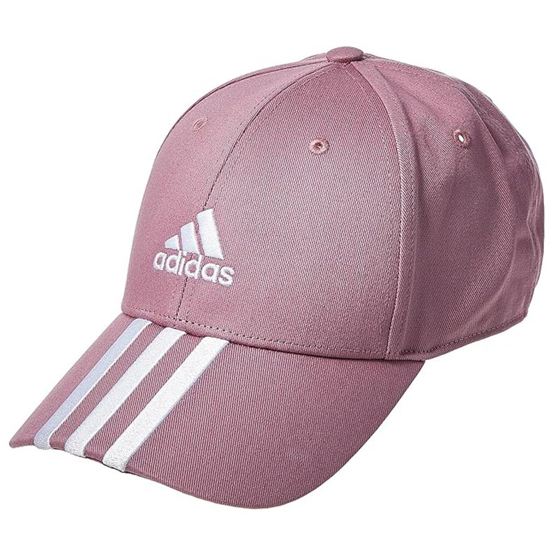 Boné Adidas Baseball Sarja Algodão 3-Stripes (Rosa)