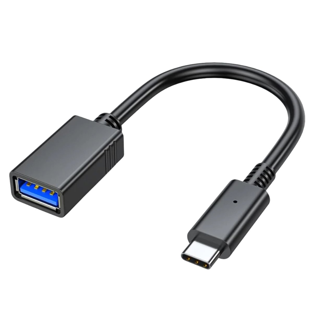 Cabo Adaptador OTG USB para Tipo C Mouse Teclado Pendrive 3.0