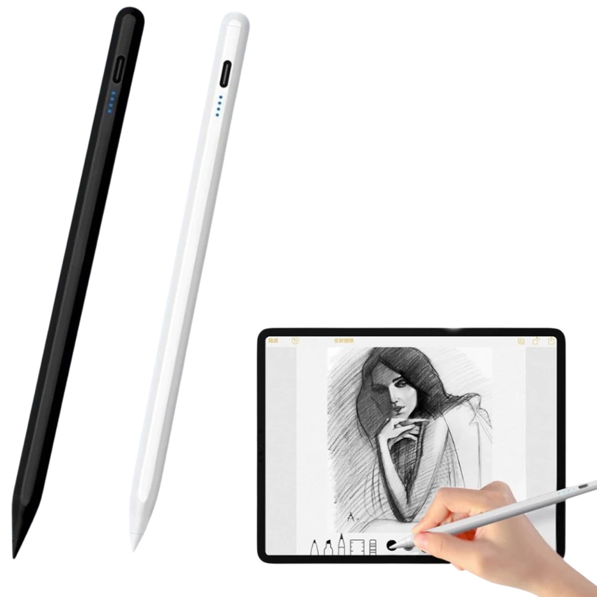 Caneta Touch Screen Ponta Fina Desenho  Alta Precisão Universal Design Gráfico