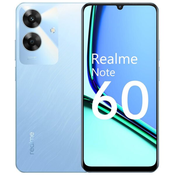 Celular Realme Note 60 RMX3933 4 GB de RAM 256 GB UNISOC T612 Octa Core, Bateria de 5000mAh e tela de 6,74 Câmera Super Nítida de 32 MP - Smartphone Voyage Blue (Azul)