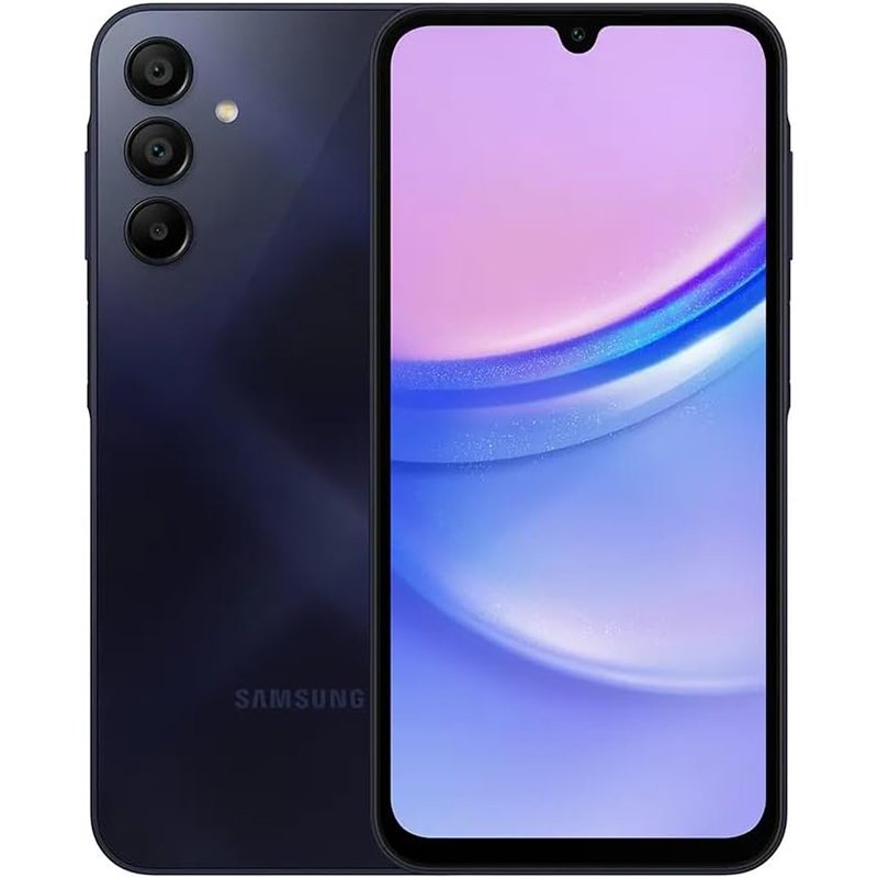 Celular Samsung Galaxy A15 128GB, 4GB RAM, Tela Infinita de 6.5″ Azul Escuro
