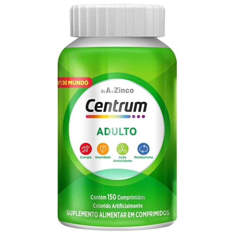Centrum Suplemento Multivitamínico Diário Adulto de A a Z, com Vitaminas do Complexo B, 150 Comprimidos