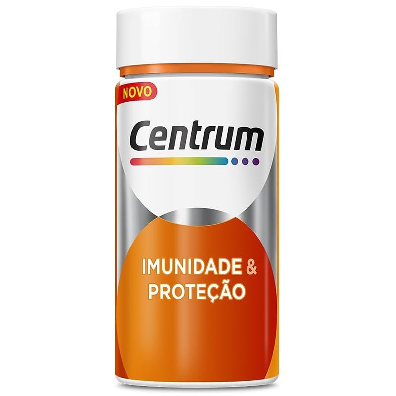 Centrum Suplemento Vitamínico Imunidade e Proteção com Vitamina C, Vitamina D, Vitamina A e Zinco, Ideal para Imunidade e Manutenção da Pele, 60 Cápsulas