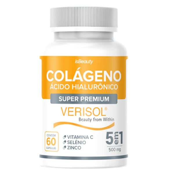 Colágeno Hidrolisado Verisol Premium Original com Vitamina C - 60 Cápsulas