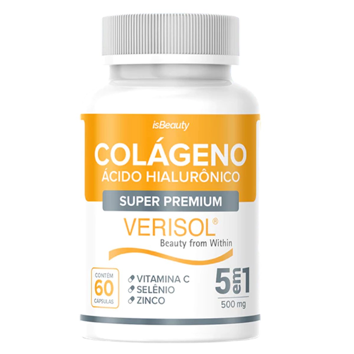 Colágeno Hidrolisado Verisol Premium Original com Vitamina C – 60 Cápsulas