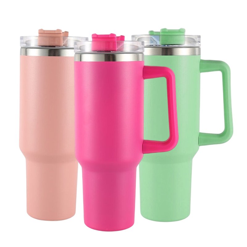 Copo Térmico Inox Portátil 1200ml/1.2L Garrafa Térmica Inoxidável com Tampa e Canudo