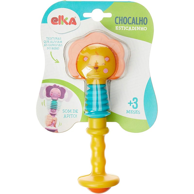 Elka Chocalho Esticadinho – Leão Amarelo/Laranja