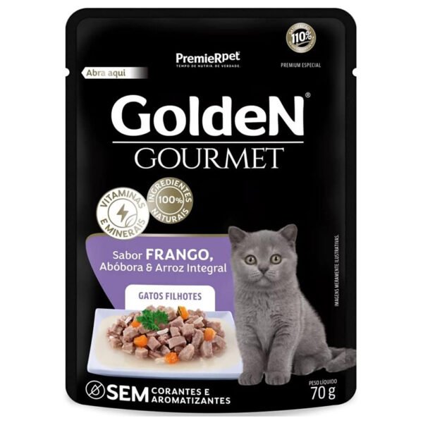 GoldeN Gourmet Gatos Filhotes sabor Frango 70g
