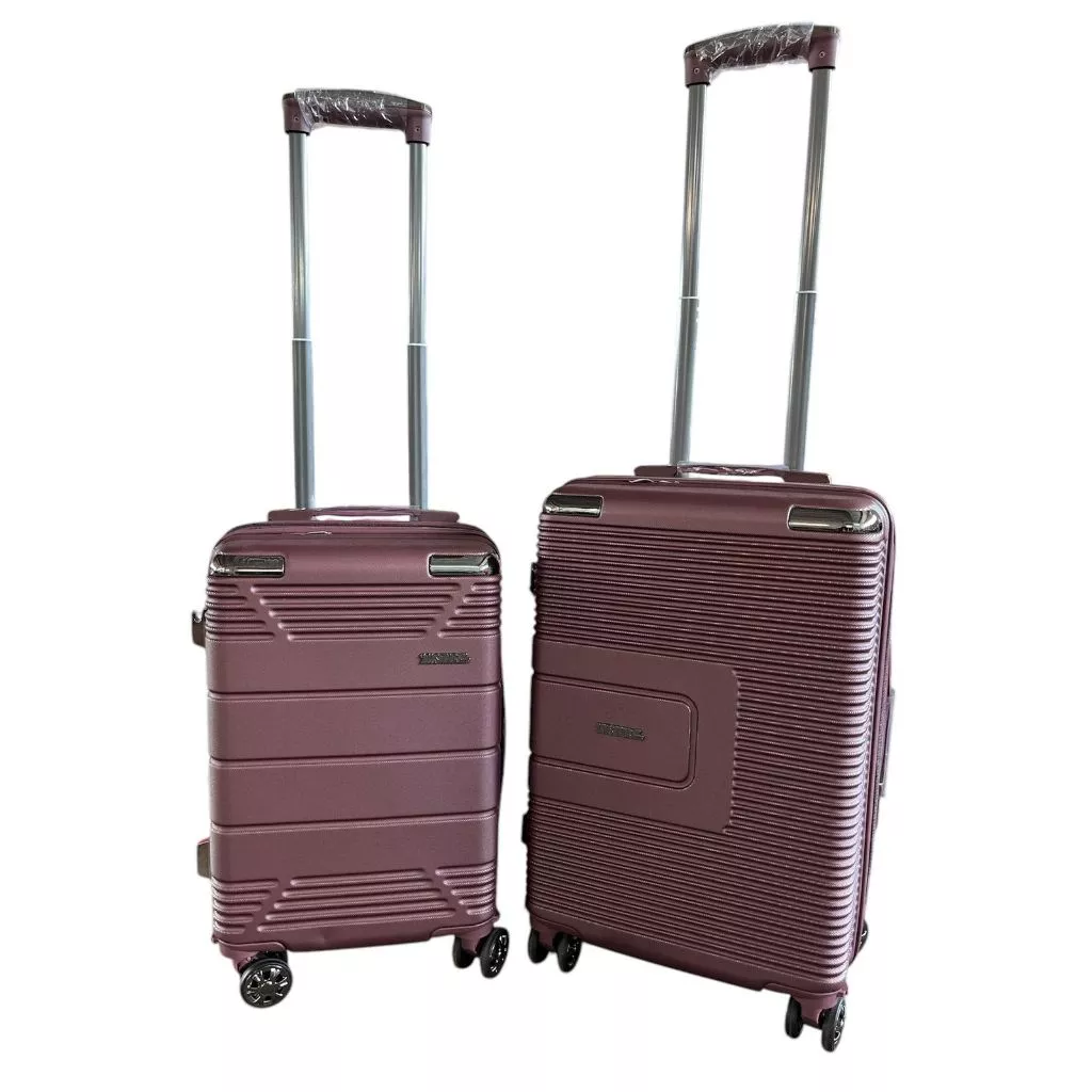 Kit 2 Malas de Viagem  BORDO + DESPACHO Abs Giro 360° Com Cadeado Promoção Modelos 2023