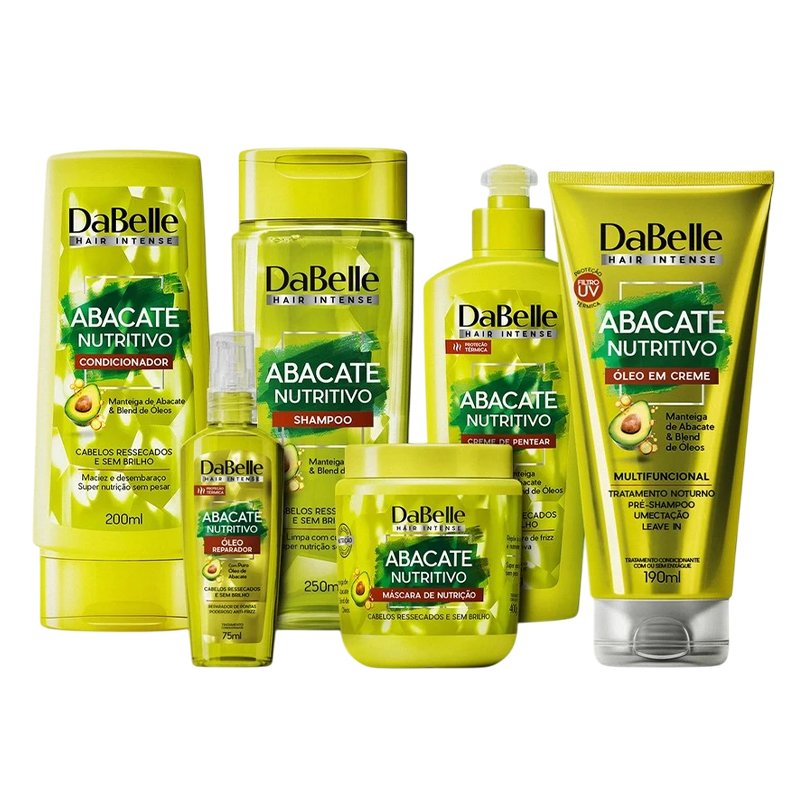 Kit DaBelle Hair Intense Abacate Nutritivo Full 400g (6 Produtos)