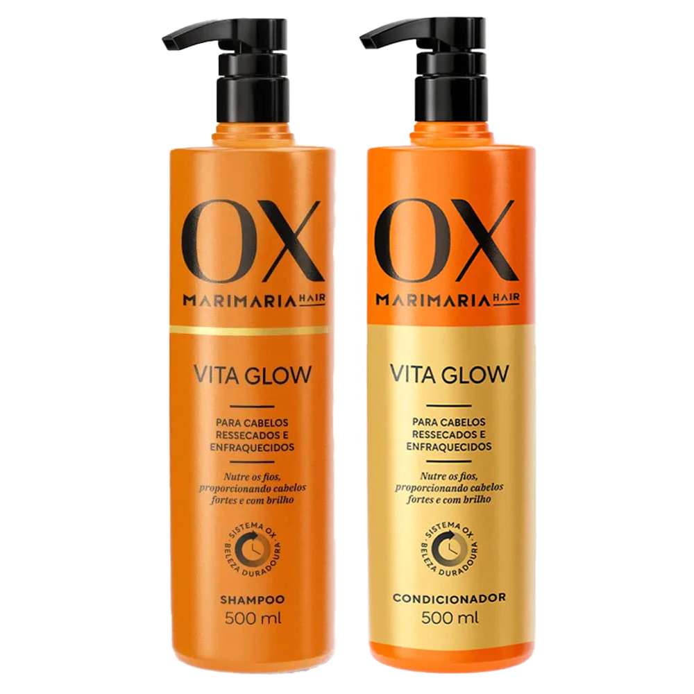 Kit OX Shampoo E Condicionador Mari Maria Vita Glow 500ml