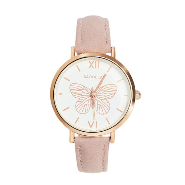 Lovito Casual Relógios de Borboleta de Metal para Mulheres L57AD052 (Multicolorido)
