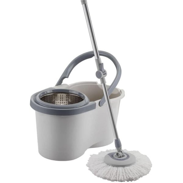 MOP Giratório Inox Menalux com Refil Extra de Microfibra