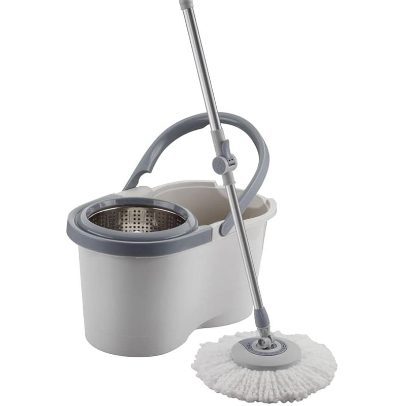 MOP Giratório Inox Menalux com Refil Extra de Microfibra Electrolux