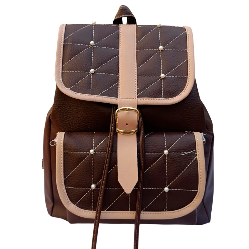 Mochila Feminina  de Couro Para Notebook