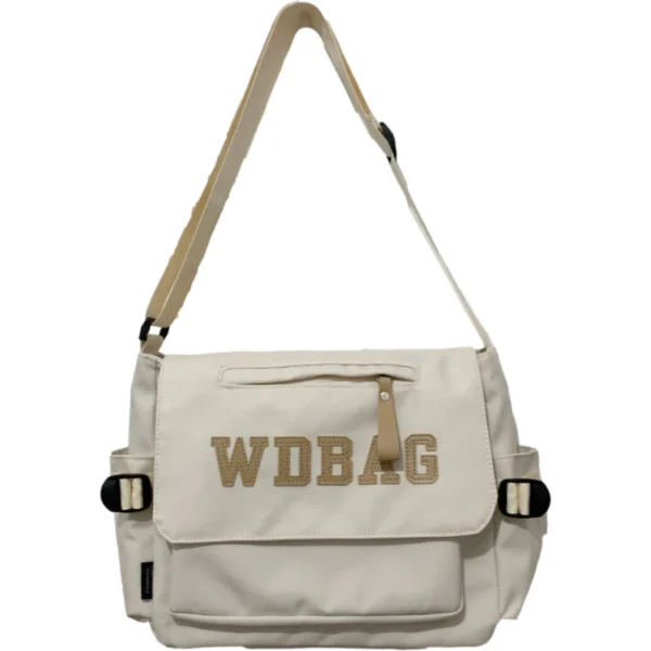 Moda feminina bolsa de ombro com grande capacidade bolsa lona crossbody bolsa casual
