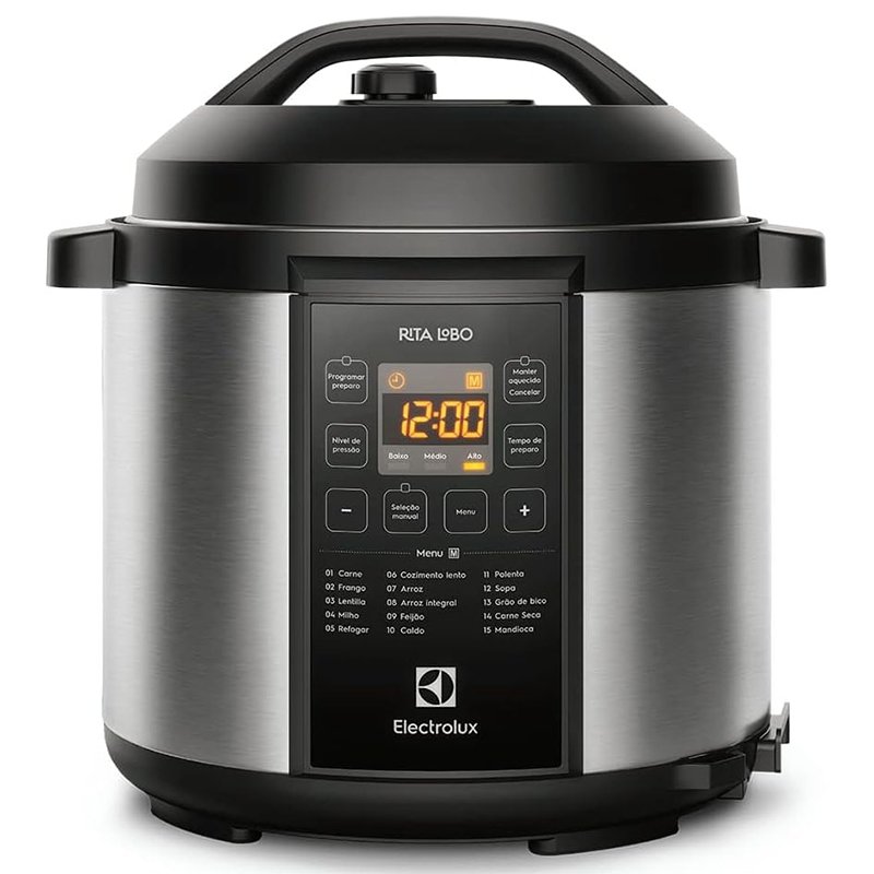 Panela de Pressão Elétrica, PCC20, 6L, Preto, 220V, Electrolux