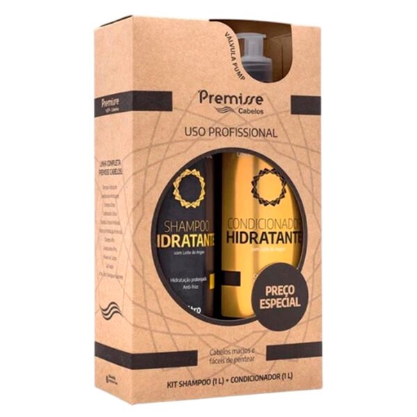 Premisse Cabelos Linha Hidratante Shampoo 1L + Condicionador 1L
