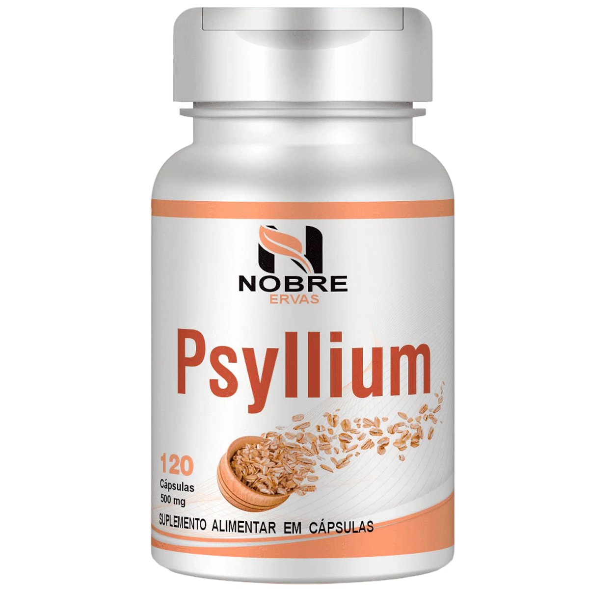 Psyllium 100% Original 120 Capsulas  Psyllium Fibra Solúvel Fibra Alimentar