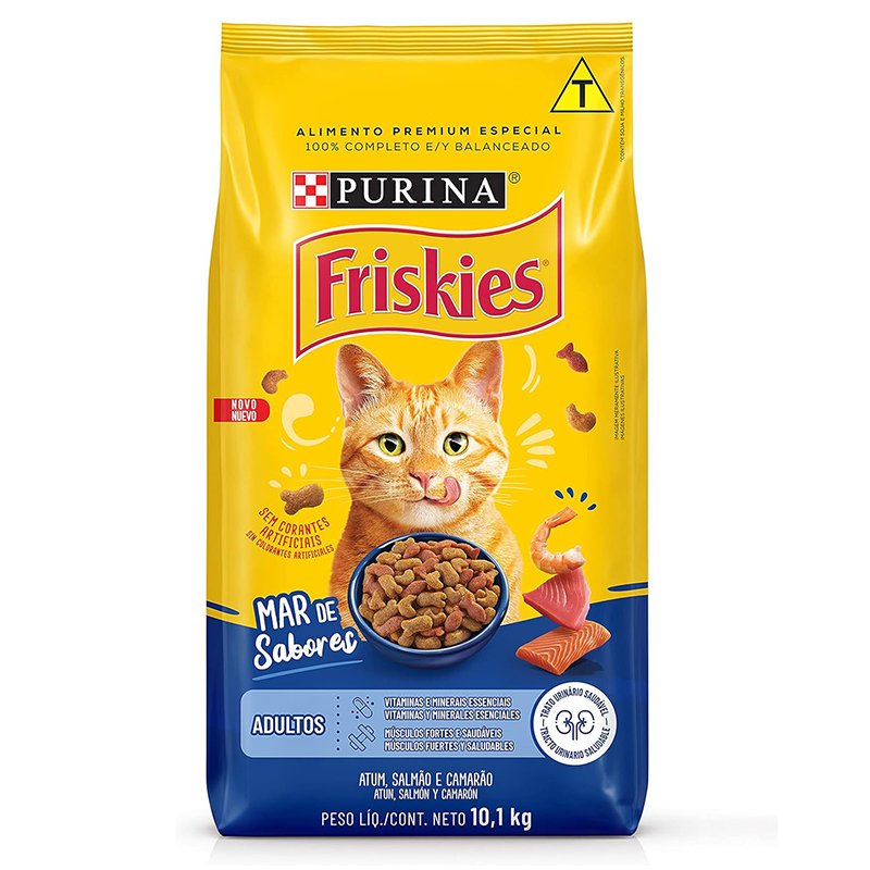 Purina Friskies Peixes E Frutos Do Mar 10,1Kg
