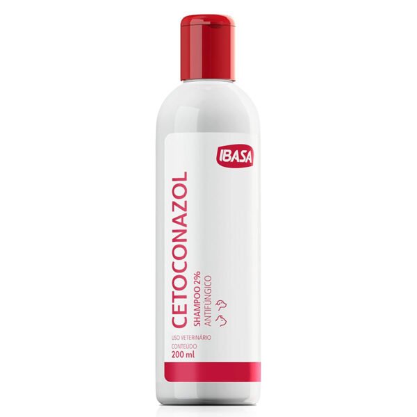 Shampoo Antifúngico Cetoconazol Para Cães E Gatos 200 ml Ibasa