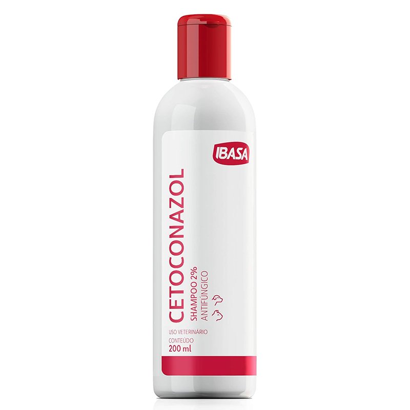 Shampoo Antifúngico Cetoconazol Para Cães E Gatos 200 ml Ibasa