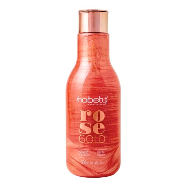 Shampoo Hobety Premium Linha Rose Gold Hidratação Brilho 300ml