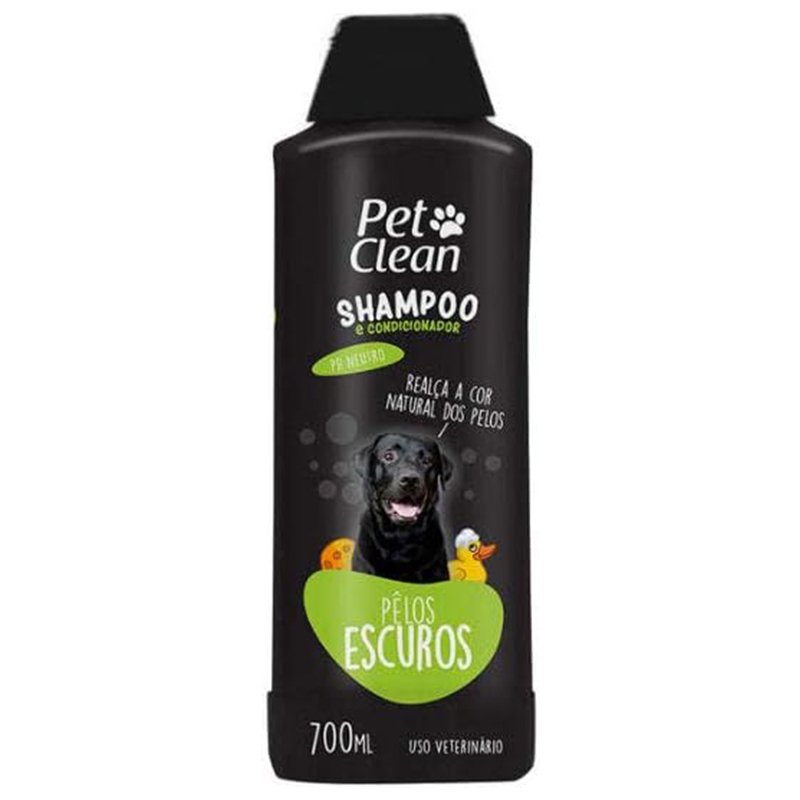 Shampoo e Condicionar 2 em 1 Pelos Escuros, Branco PET CLEAN