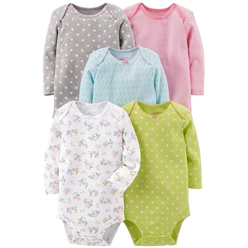 Body Pacote com 5 Bodies de Manga Comprida Simple Joys by Carter’s Meninas