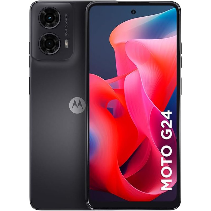 Smartphone Motorola Moto g24 256GB 8GB (4GB RAM +4GB RAM Boost) AI Camera 50MP Night Vision – Grafite