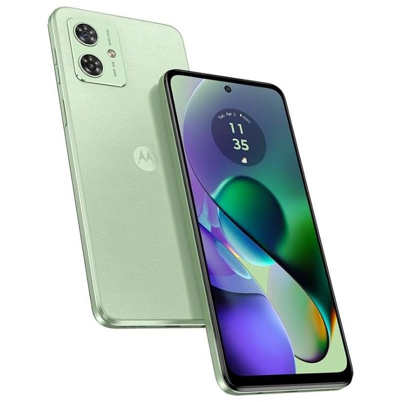 Smartphone Motorola Moto g54 5G – 256GB 16GB (8GB RAM+8GB Ram Boost) AI Camera 50MP Tela FHD 5000 mAh NFC Verde – Vegan Leather