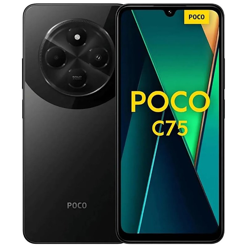 Smartphone Xiaomi Poco C75 NFC Black (Preto) 8GB RAM 256GB ROM [2410FPCC5G]