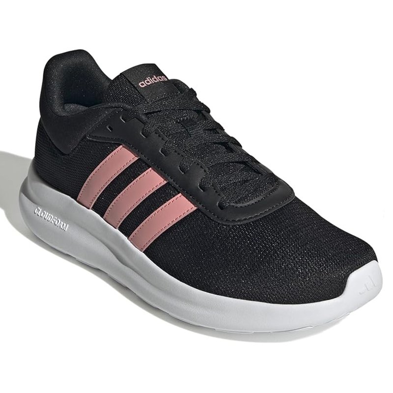 Tênis Adidas Feminino Lite Racer 4.0 Corrida Core Black/Semi Pink Spark/Semi Pink Spark Tenis