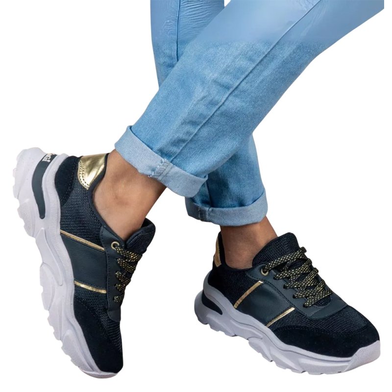 Tênis Feminino Fiorella GuGi Leve e Confortável Casual Detalhes Camurça Sola Antiderrapante Tenis
