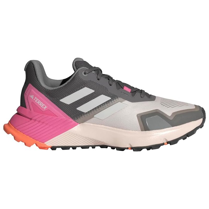 Tênis feminino Terrex Soulstride, Putty Mauve/Cinza/Rosa Fusion, Tenis Adidas