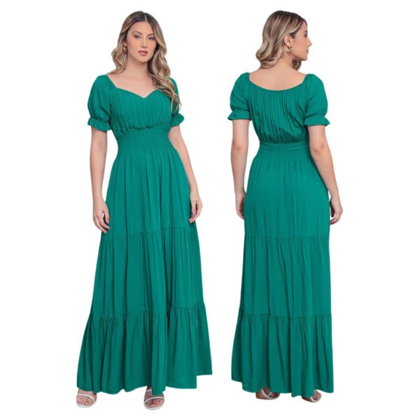 Vestido Com Manga Longo Feminina
