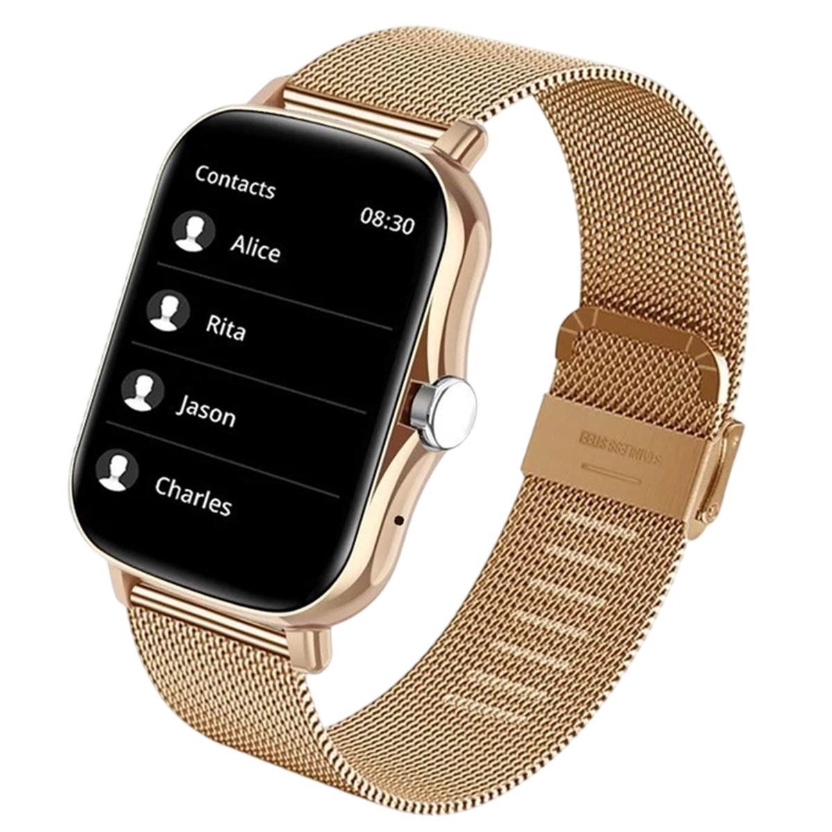 Xiaomi Smartwatch Square Relógio Mulher Homem Discagem Por Toque Chamadas Música Smartclock Para Android IOS Fitness Tracker Esporte Smart-watch