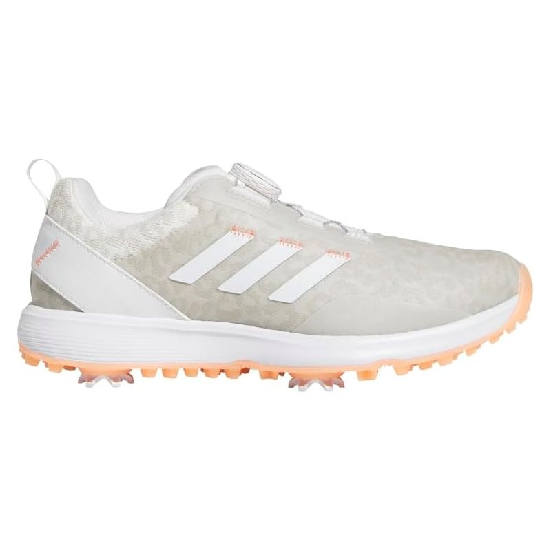 Tênis de Golfe 34 Feminino S2G Spikeless BOA 23, Calçado Branco/Coral Fusion, Tenis Adidas
