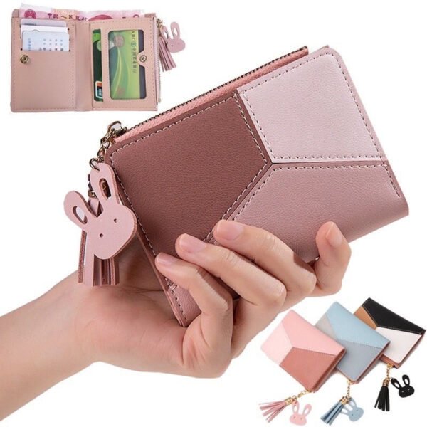 Bolsa de Mão Carteira Feminina Para Documentos e Moedas Brilhante