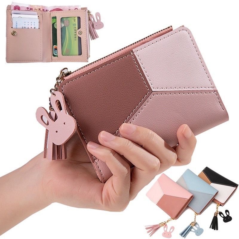 Bolsa de Mão Carteira Feminina Para Documentos e Moedas Brilhante