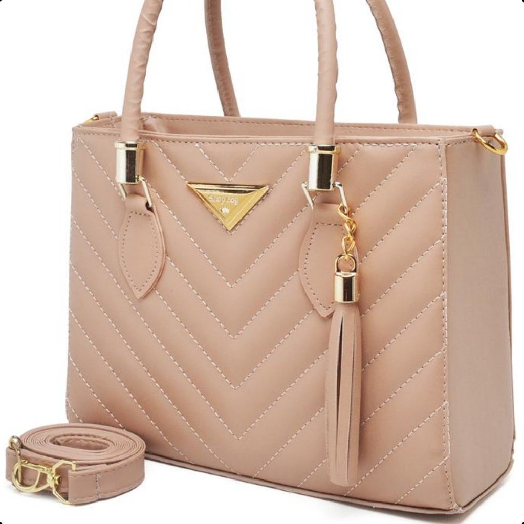Bolsa Feminina Shopbag Bordada Vegas Média