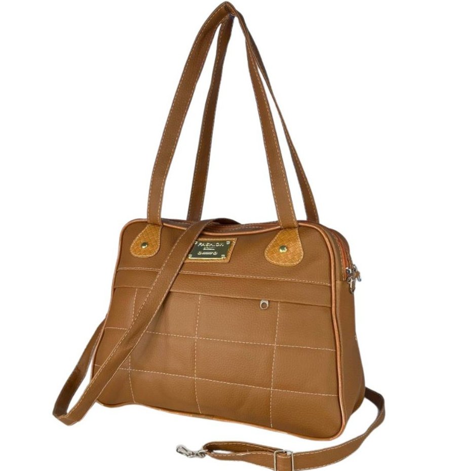 Bolsa Transversal Feminina Ombro Reforçada 2 Divisorias + 2 Alças Trabalho