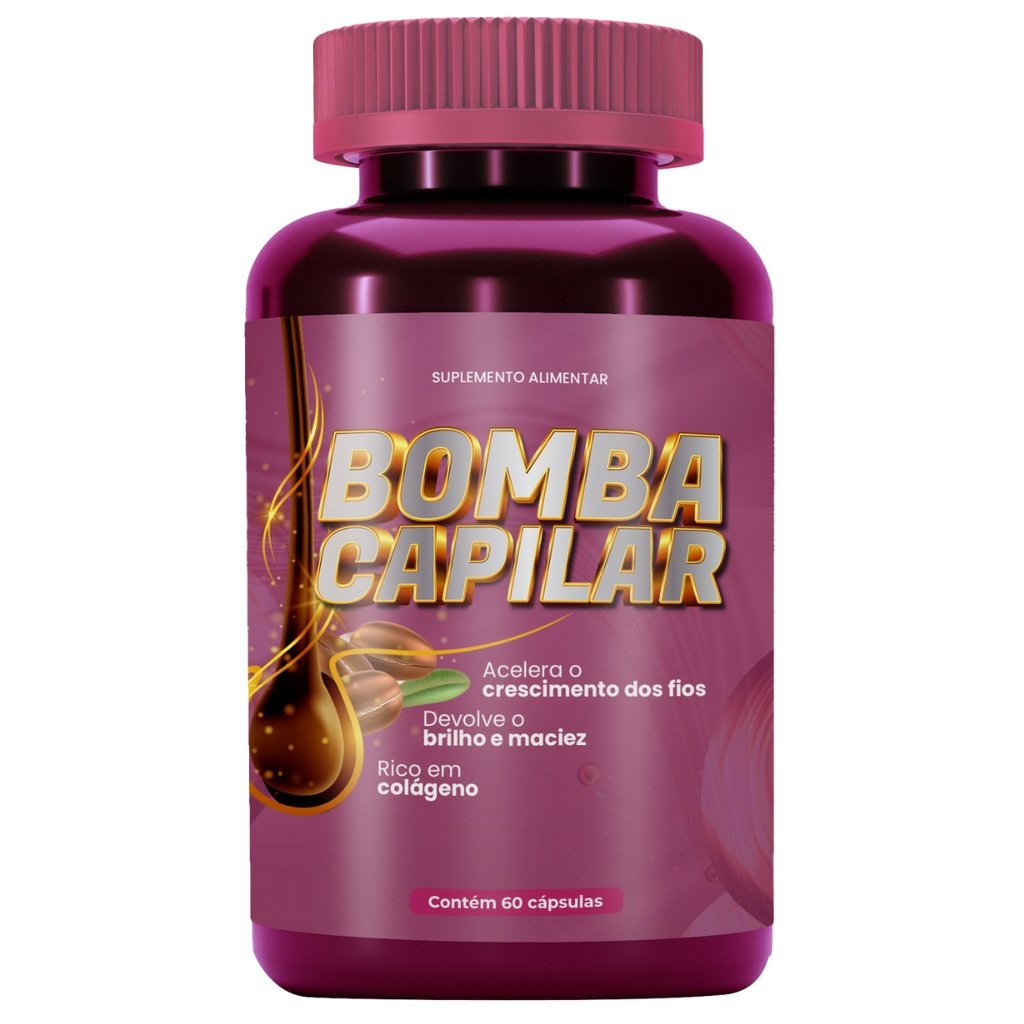 Bomba Capilar 500mg – Anti-queda e Crescimento